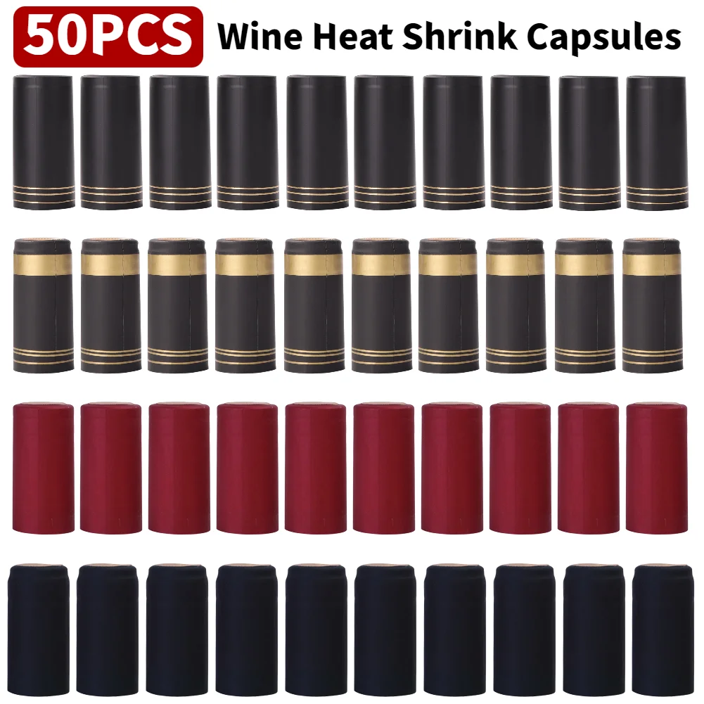 Wine To Beer To Liquor - 50PCS Wine Bottle Heat Shrink Capsules