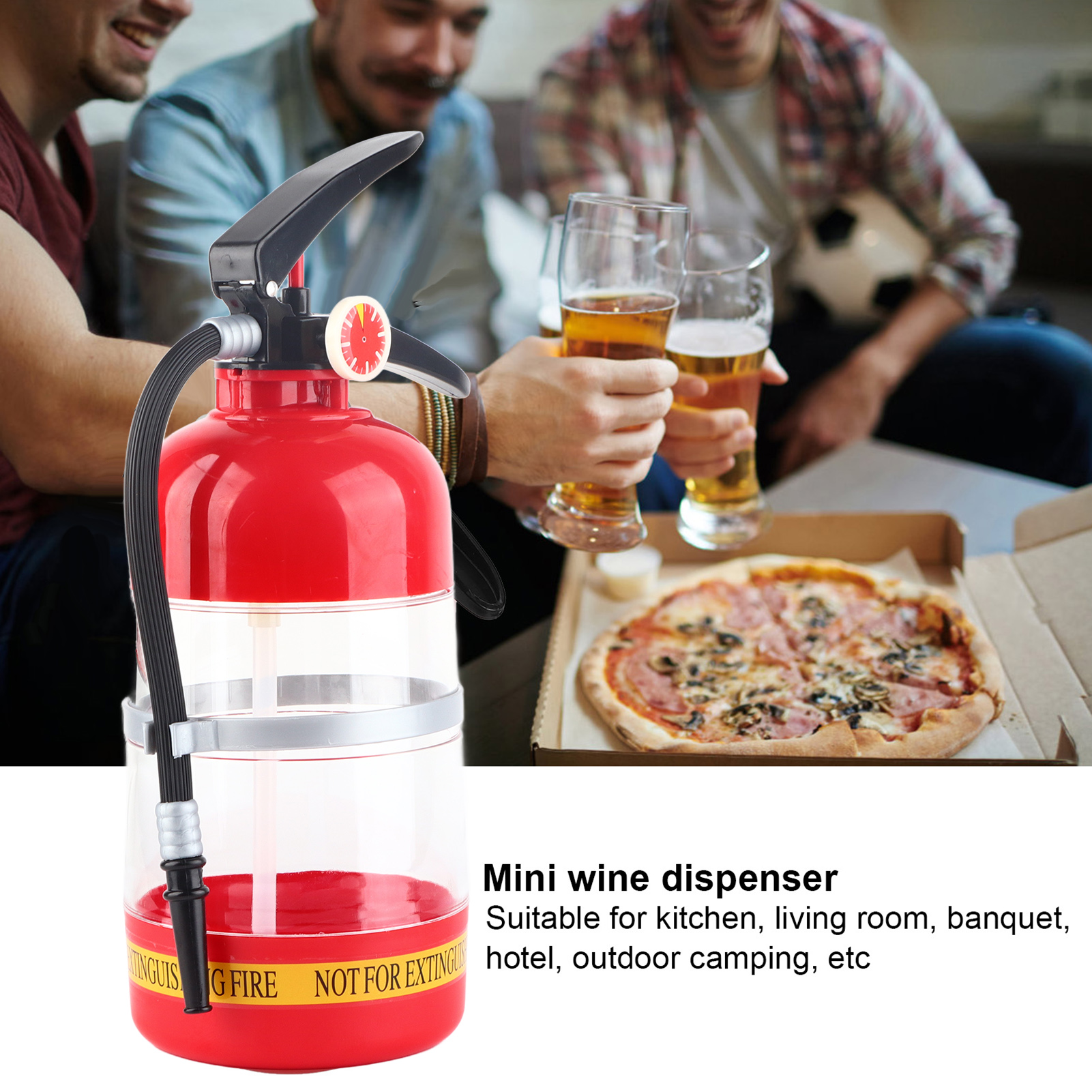 Wine To Beer To Liquor - 2L Portable Wine Beer Beverage Dispenser