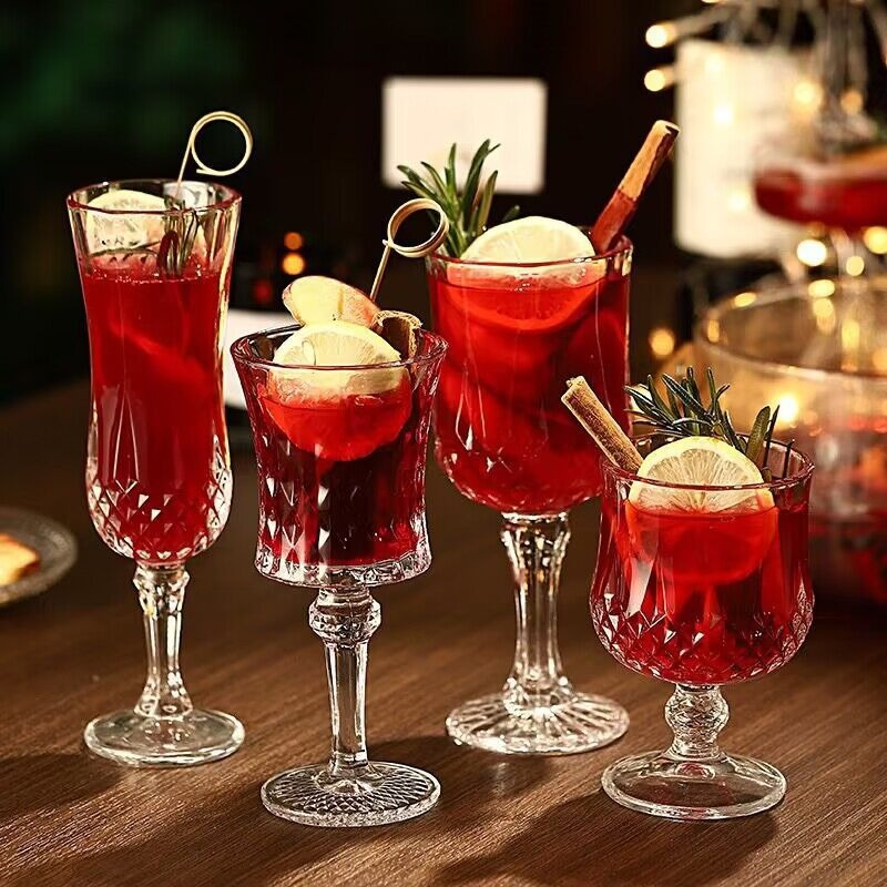 Wine Beer Spirit - Vintage Crystal Glass Spirits Goblet Cup