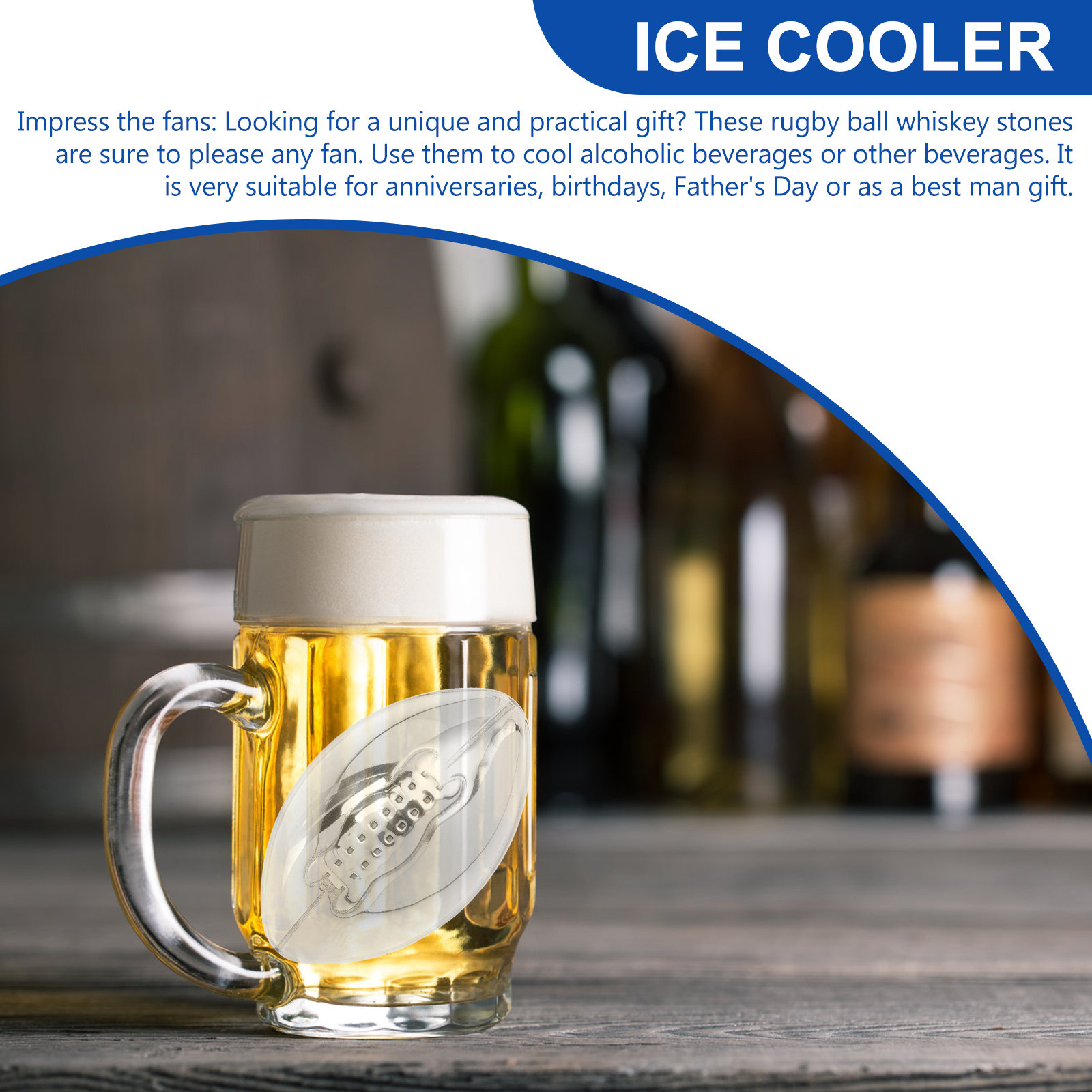 Stainless Steel Ice Cube Set R - Wine Beer The Whiskey recension och pris