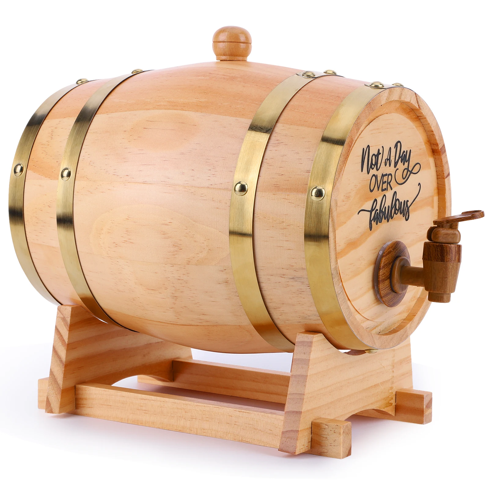 3L Wooden Whiskey Barrel with  - Wine Beer The Whiskey recension och pris