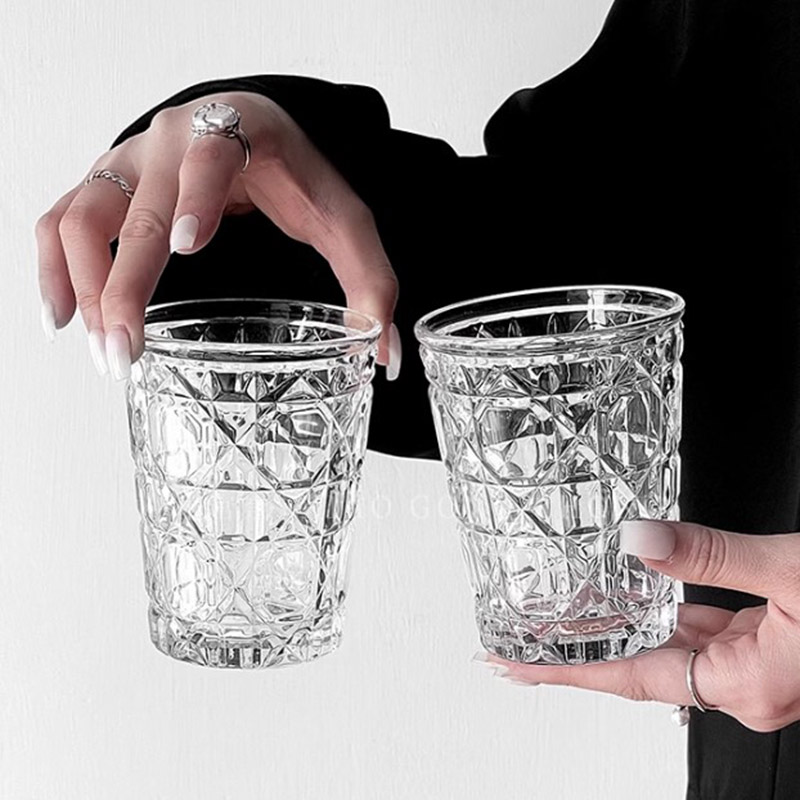 2pcs 310ml Vintage Diamond Pat - Wine Beer The Whiskey recension och pris