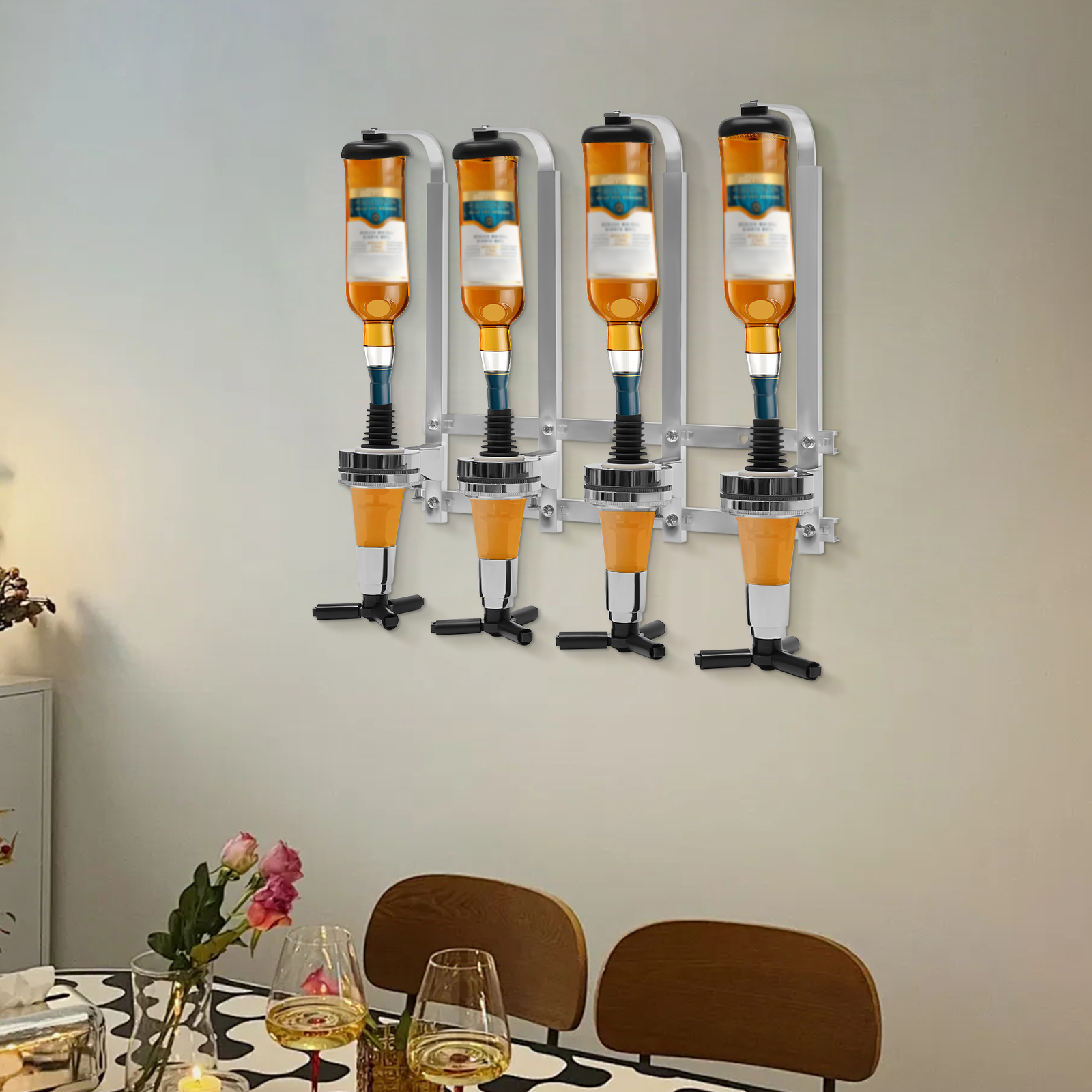 Modern 4 Bottle Dispenser Whis - Wine To Beer To Liquor recension och pris