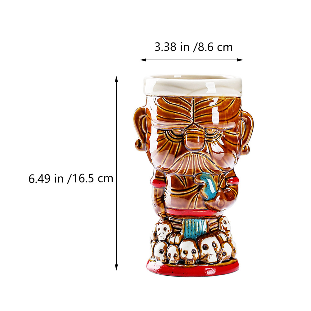 1Pcs Ceramic Totem Wine Cup La - Wine Beer The Whiskey recension och pris