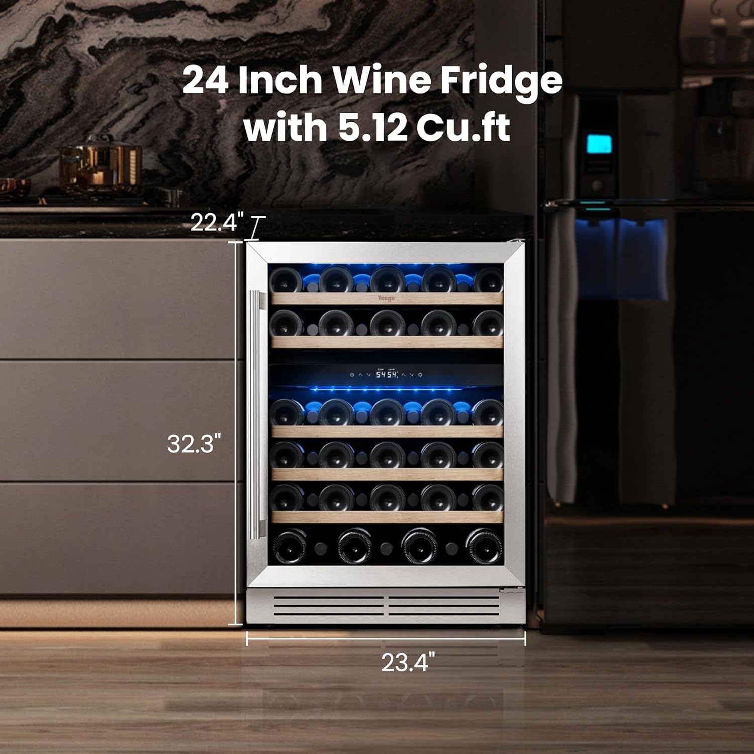 24In Dual Zone Wine Fridge 52  - Wine Beer Fridge Dual Zone recension och pris