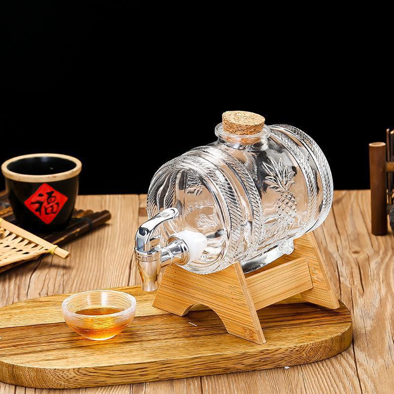 1L Glass Whiskey Barrel Wine B - Wine Beer The Whiskey recension och pris