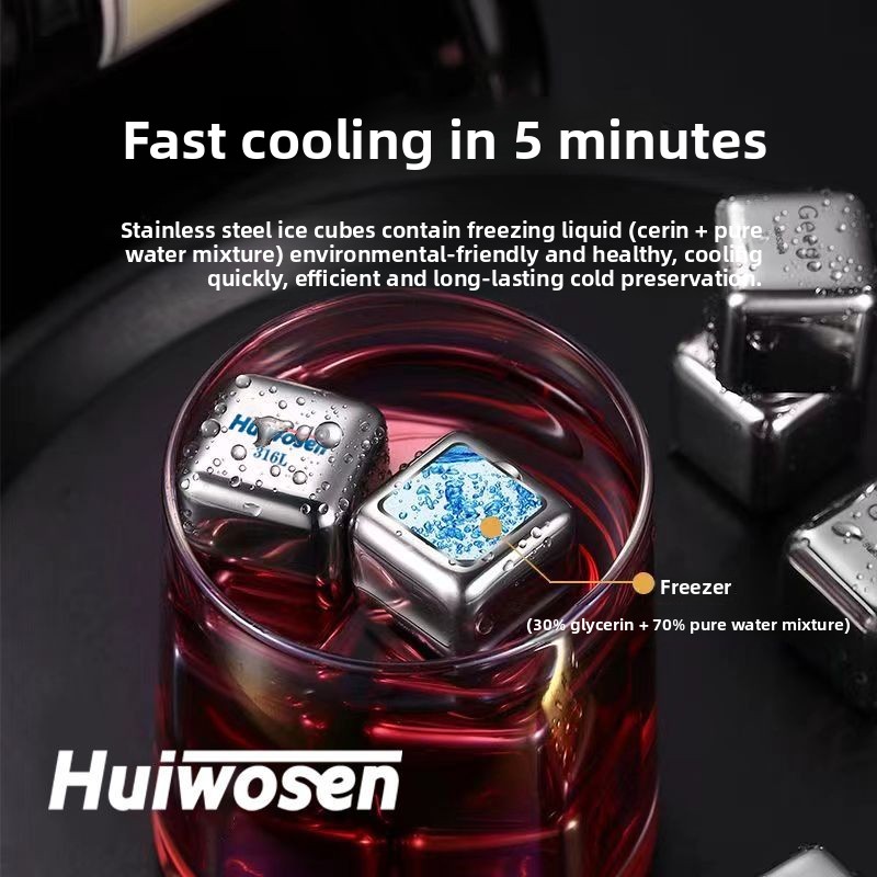 316 Stainless Steel Ice Cube R - Wine Beer The Whiskey recension och pris