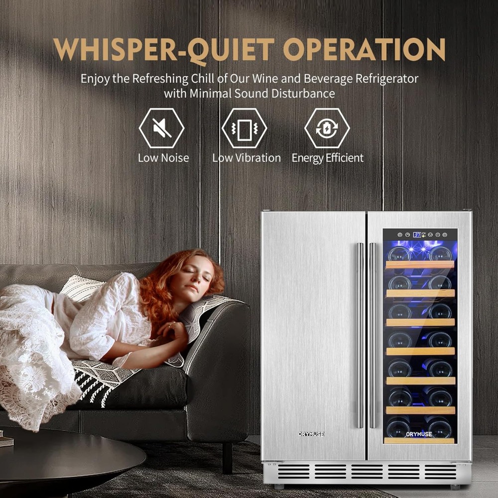 Wine and Beverage Refrigerator - Wine Beer Fridge Dual Zone recension och pris