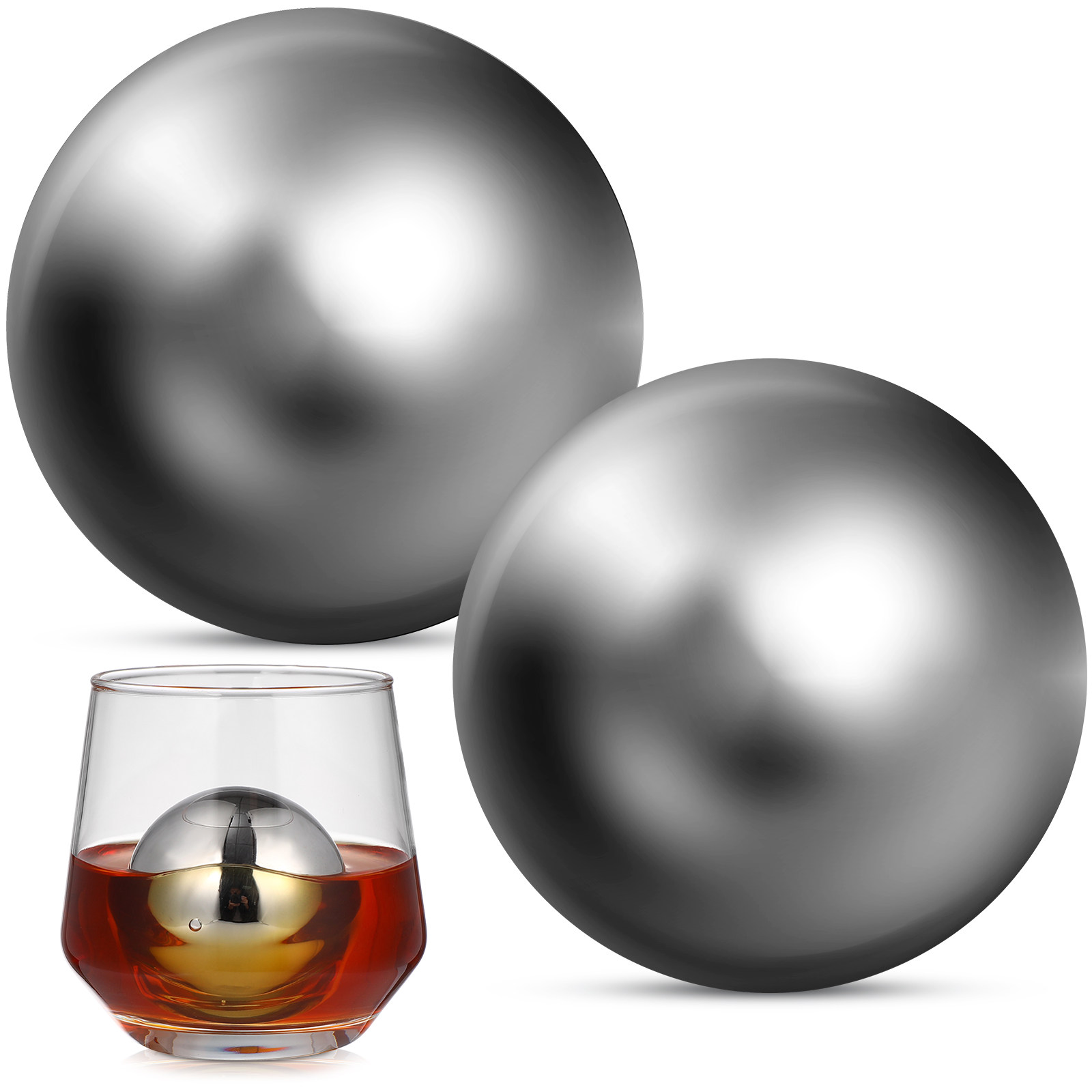 2Pcs Stainless Steel Whiskey S - Wine Beer The Whiskey recension och pris