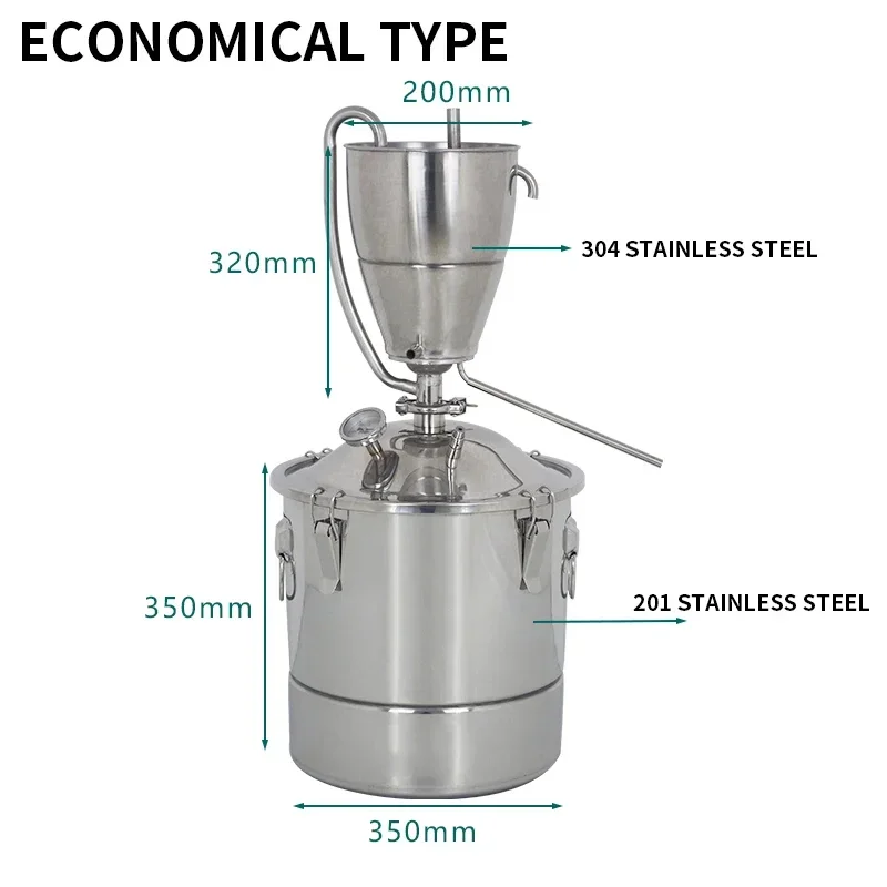 30L Stainless Steel Water Alco - Wine Beer Spirit recension och pris