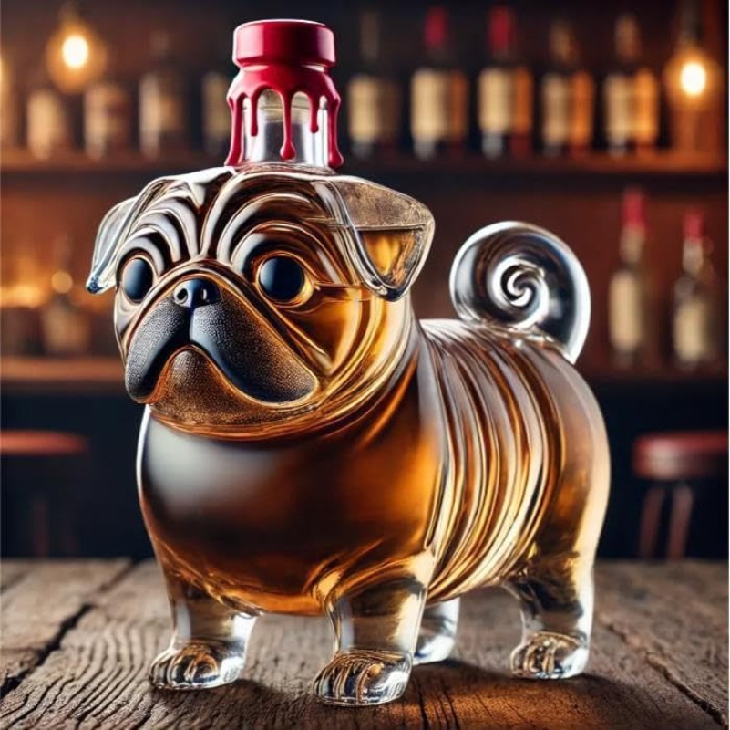 Transparent Whiskey Hanger Pug - Wine Beer The Whiskey recension och pris